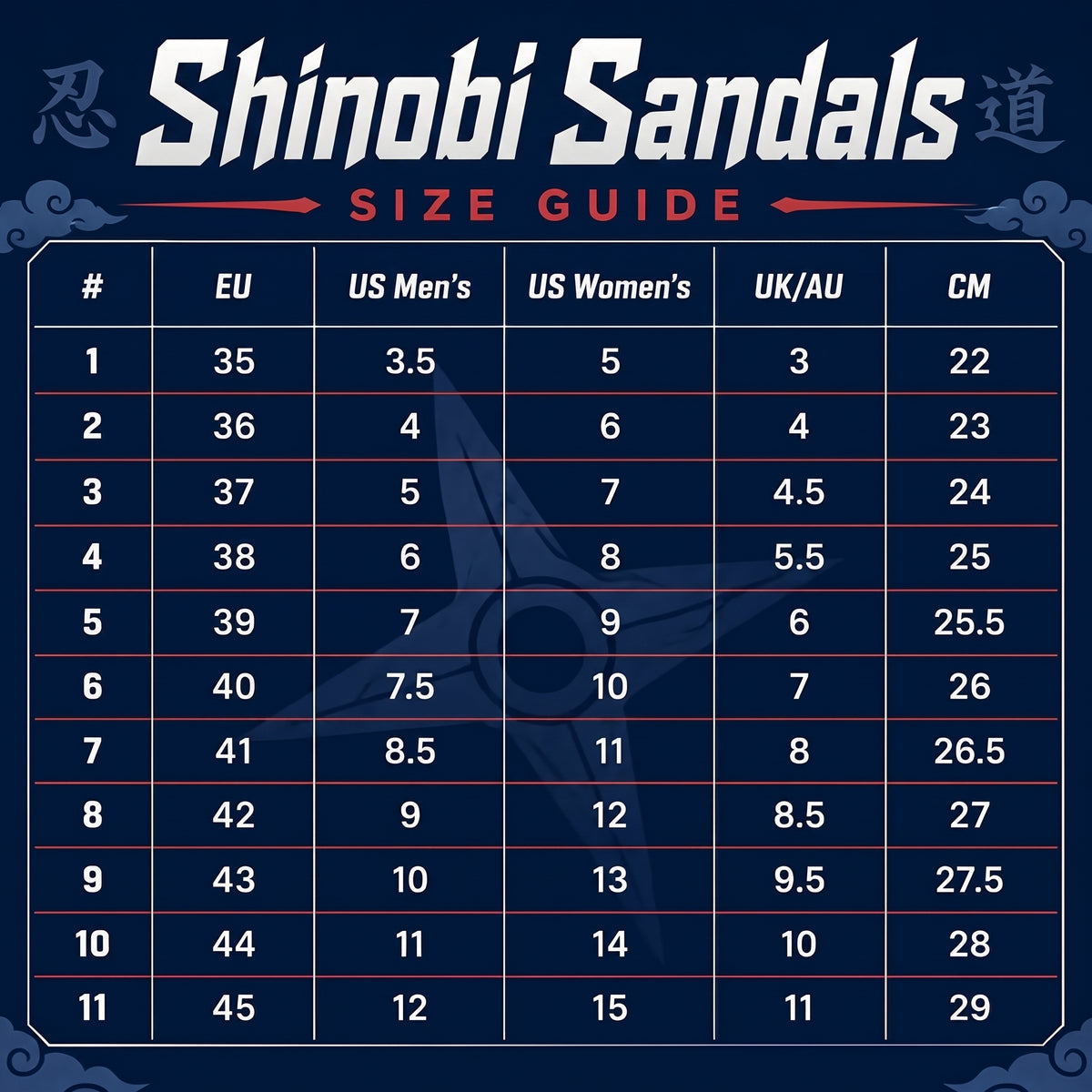 Shinobi Sandals